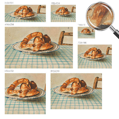 Carta da parati 3D Prodotti da forno della cucina