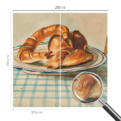 Carta da parati 3D Prodotti da forno della cucina