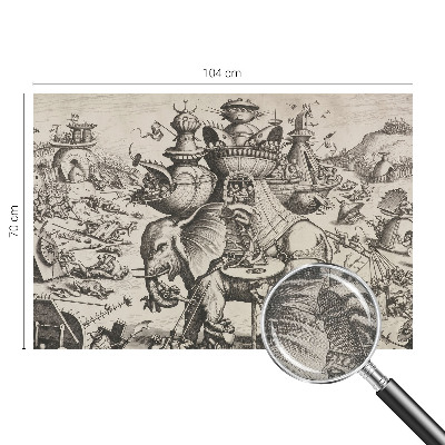 Carta da parati per cameretta Una battaglia grottesca