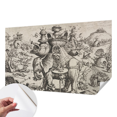 Carta da parati per cameretta Una battaglia grottesca