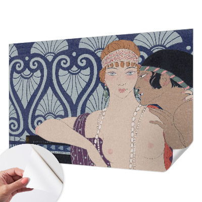 Fotomurale 3D coppia di artisti