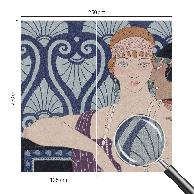 Fotomurale 3D coppia di artisti