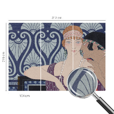 Fotomurale 3D coppia di artisti