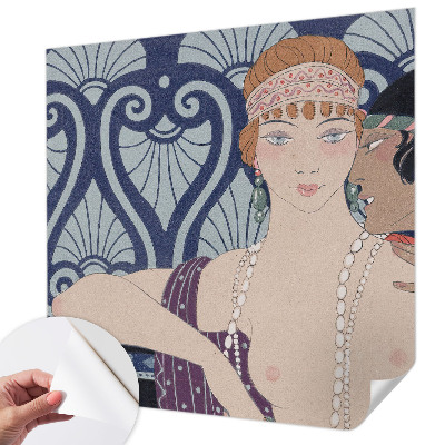 Fotomurale 3D coppia di artisti