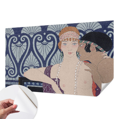 Fotomurale 3D coppia di artisti