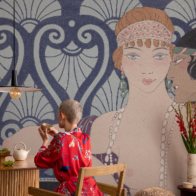 Fotomurale 3D coppia di artisti