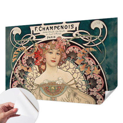 Fotomurale effetto 3D Simmetria floreale