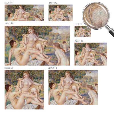 Carta da parati effetto profondità Donne a riposo