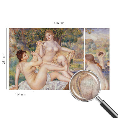 Carta da parati effetto profondità Donne a riposo