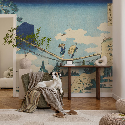 Carta da parati cameretta Ponte di montagna