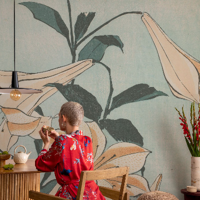 Fotomurale per cameretta Gigli delicati