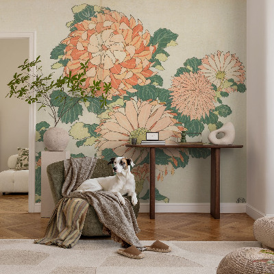 Fotomurale per bambini fiori di crisantemo