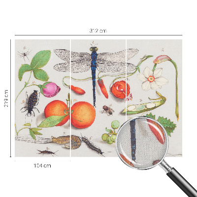 Fotomurale 3D Illustrazione naturalistica