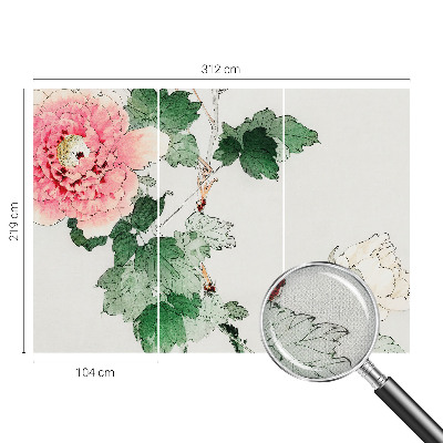 Fotomurale effetto 3D Sottigliezza floreale