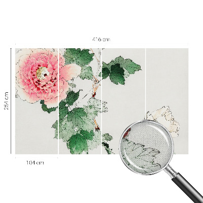 Fotomurale effetto 3D Sottigliezza floreale