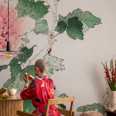 Fotomurale effetto 3D Sottigliezza floreale