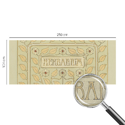Carta da parati panoramica effetto 3D Ornamento per piante