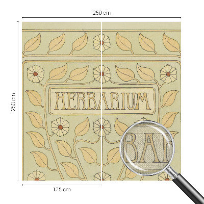 Carta da parati panoramica effetto 3D Ornamento per piante