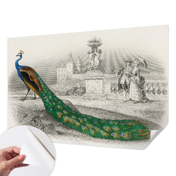 Fotomurale per bambini Piume colorate