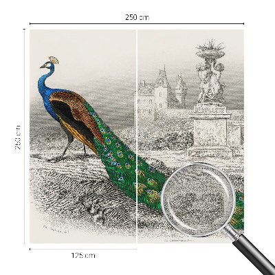 Fotomurale per bambini Piume colorate