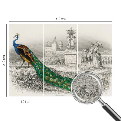 Fotomurale per bambini Piume colorate