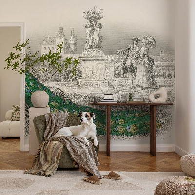 Fotomurale per bambini Piume colorate