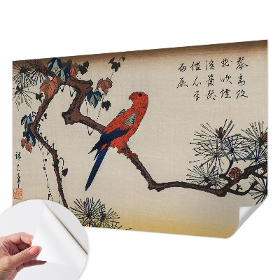 Carta da parati adesiva Un uccello su un ramo