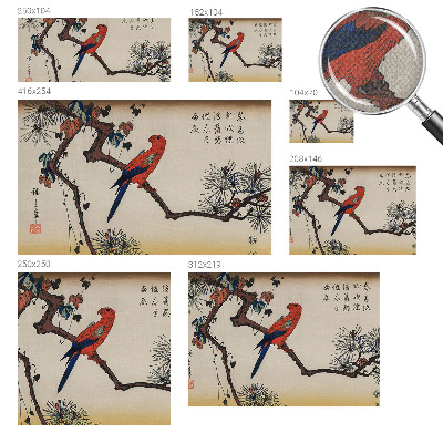 Carta da parati adesiva Un uccello su un ramo