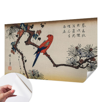 Carta da parati adesiva Un uccello su un ramo