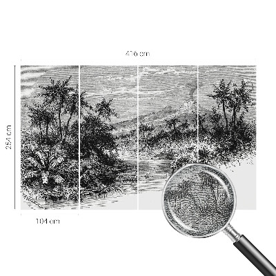 Fotomurale adesivo panorama esotico