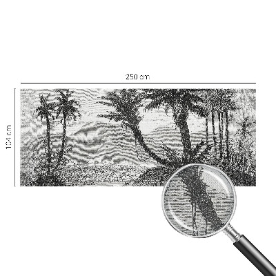 Carta da parati 3D oasi tropicale