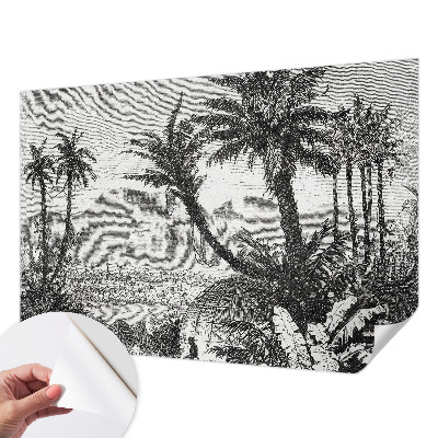 Carta da parati 3D oasi tropicale