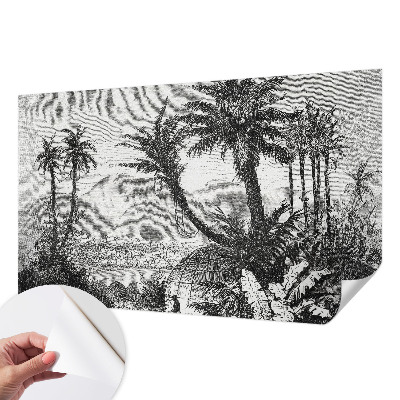 Carta da parati 3D oasi tropicale