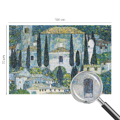 Carta da parati panoramica effetto 3D Case in cipresso