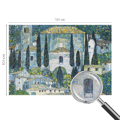 Carta da parati panoramica effetto 3D Case in cipresso