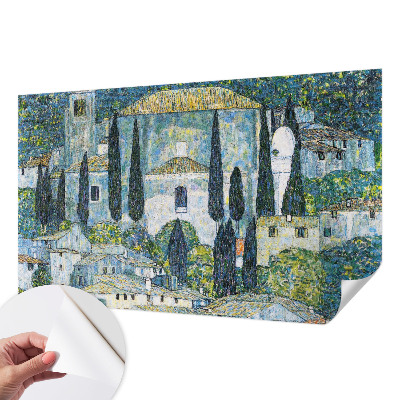 Carta da parati panoramica effetto 3D Case in cipresso