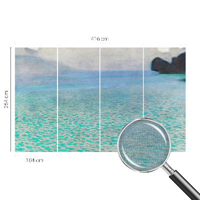 Carta da parati per cameretta Acqua turchese