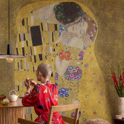 Fotomurale per cameretta coppia in stile Art Nouveau