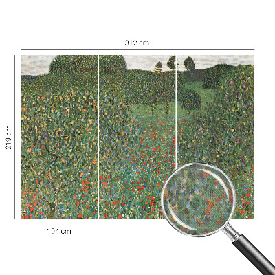 Fotomurale per bambini prato fiorito