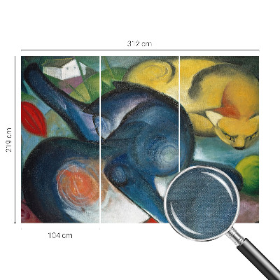 Fotomurale adesivo Arte del gatto