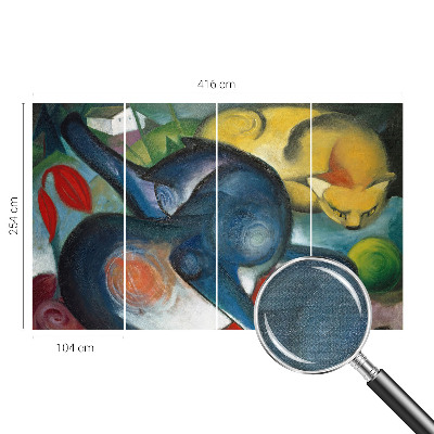 Fotomurale adesivo Arte del gatto