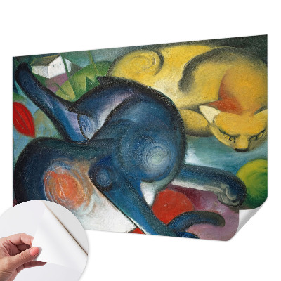 Fotomurale adesivo Arte del gatto