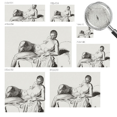 Fotomurale effetto 3D Nudo artistico