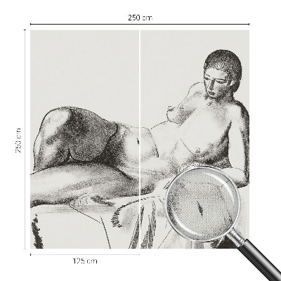 Fotomurale effetto 3D Nudo artistico