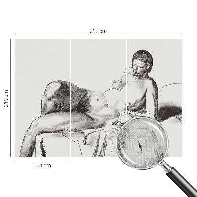 Fotomurale effetto 3D Nudo artistico