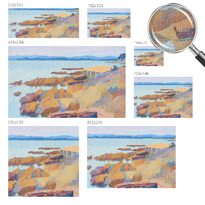 Carta da parati panoramica effetto 3D Vista sul mare