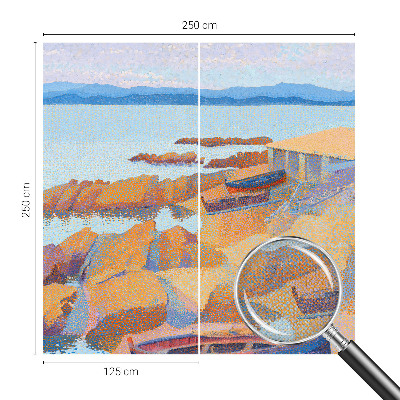 Carta da parati panoramica effetto 3D Vista sul mare