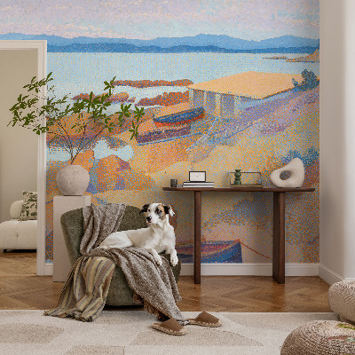 Carta da parati panoramica effetto 3D Vista sul mare