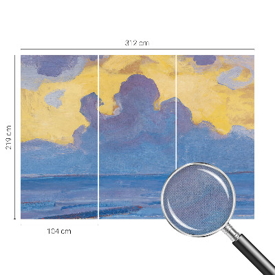 Carta da parati 3D Paesaggio nuvoloso