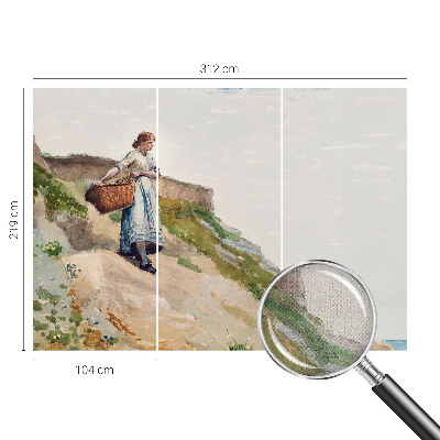 Carta da parati effetto profondità Paesaggio della schiena